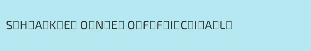 S҉H҉A҉K҉E҉ O҉N҉E҉ O҉F҉F҉I҉C҉I҉A҉L҉ 